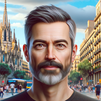 Avatar Of A Man In Barcelona