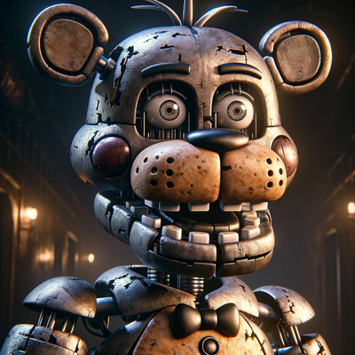 An avatar inspired by the style of 'Five Nights at Freddy's.
