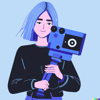 female filmmakers, illustrator, gradient, 2024