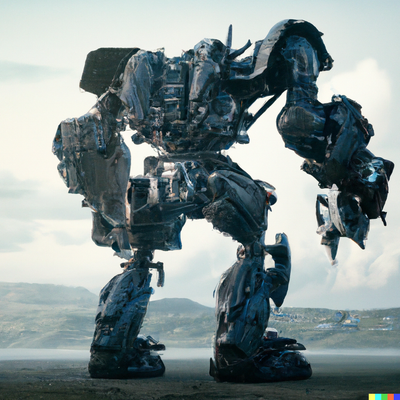 massive huge mech, digital art, natural lighting, hbomax