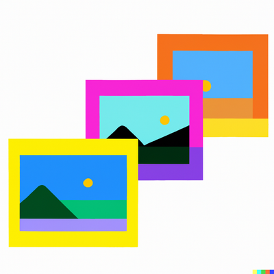 colorful gallery icon, icon, ico, white background