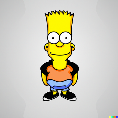 bart simpson, cartoon character