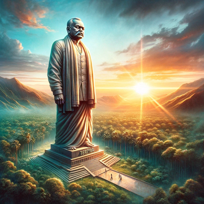 Thanthai Periyar, statue, monument, illustration