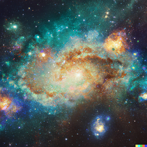 swirling galaxies, space opera, nebula